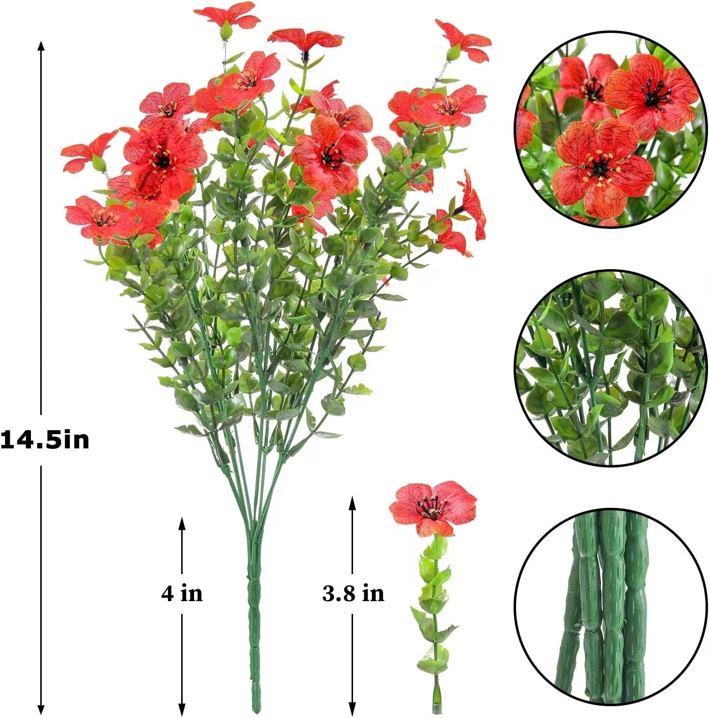 Sunset Red- ๐บUV Resistant Colorful Artificial Flower